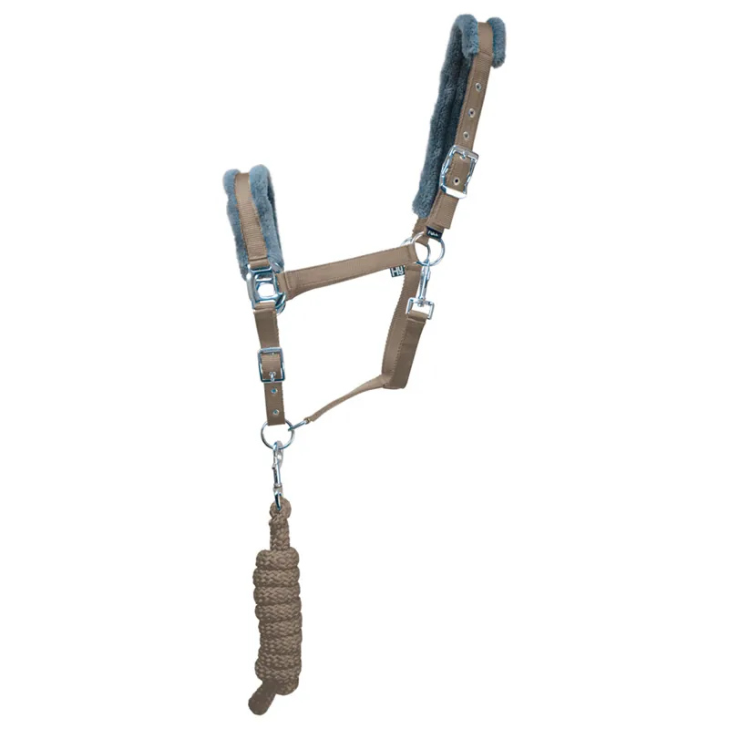 Hy Sport Active Head Collar and Lead Rope - Desert Sand